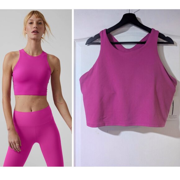 Athleta | Conscious Crop Bra D-DD In Magenta - Picture 1 of 11